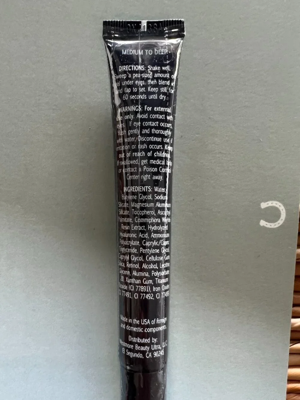 NWT Westmore Beauty 60-Second Eye Effects™ Instant Firming Tinted Cream 20mL